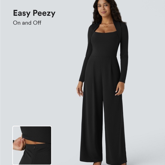 HALARA Women's Black Jumpsuit EASY PEASY - Picture 1 of 1